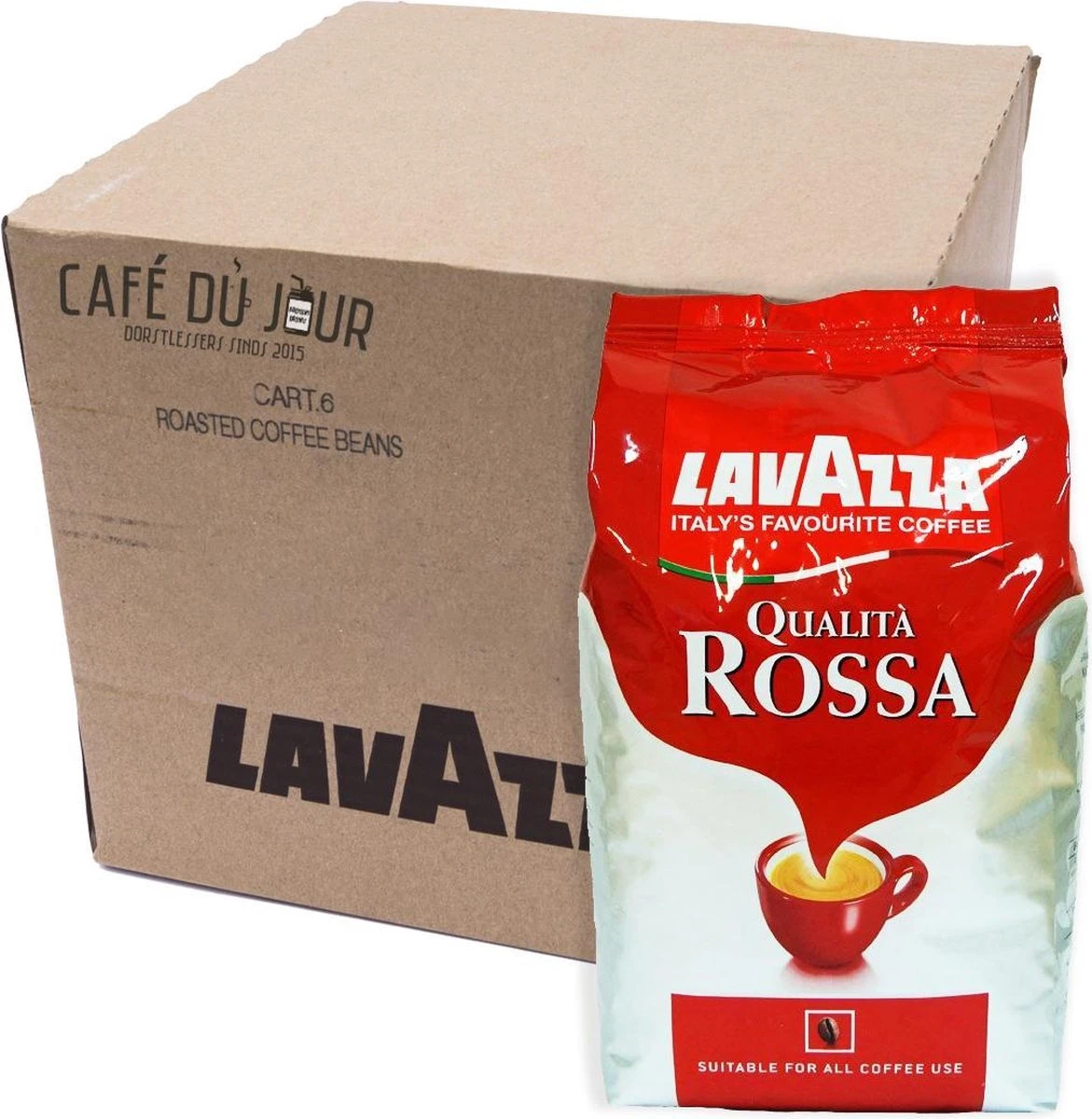 Lavazza Qualita Rossa Koffiebonen - 6x1KG - Afbeelding 2