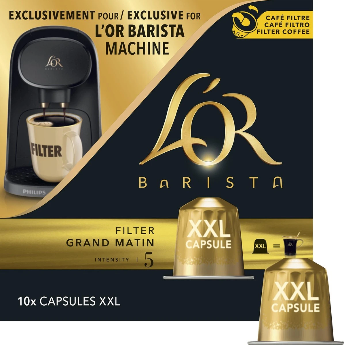 L'OR BARISTA XXL Filter Grand Matin (5) - 5 X 10 Koffiecups - Afbeelding 5