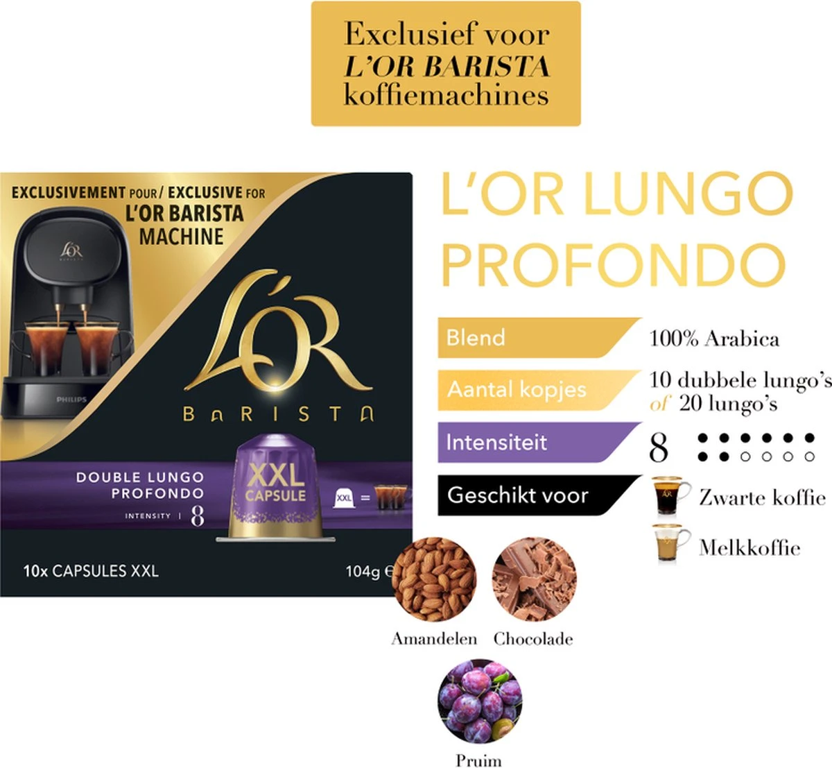 L'OR BARISTA XXL Lungo Profondo (8) - 5 X 10 Koffiecups - Afbeelding 6