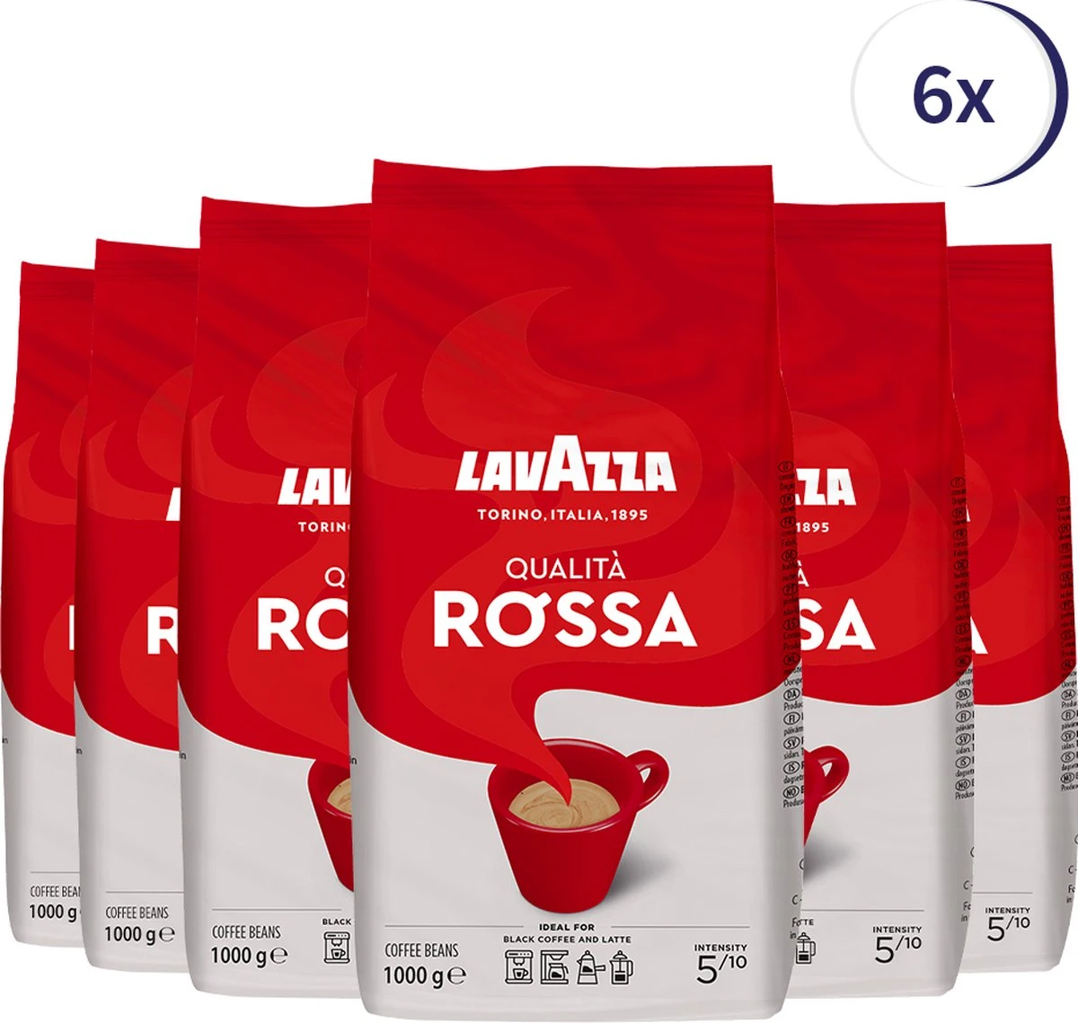 Lavazza Qualita Rossa Koffiebonen - 6x1KG