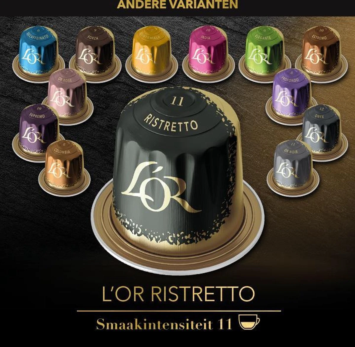 L'OR Espresso Ristretto Koffiecups - Intensiteit 11/12 - 10 X 20 Capsules - Afbeelding 14