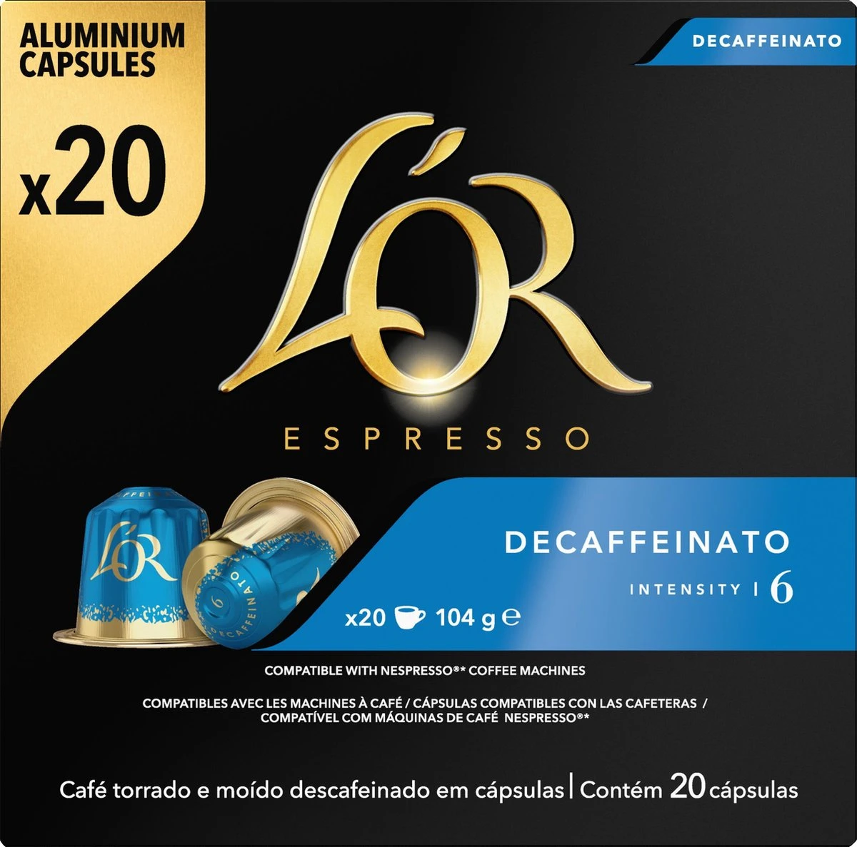 L'OR Espresso Decaffeinato (6) - 10 X 20 Koffiecups - Afbeelding 9