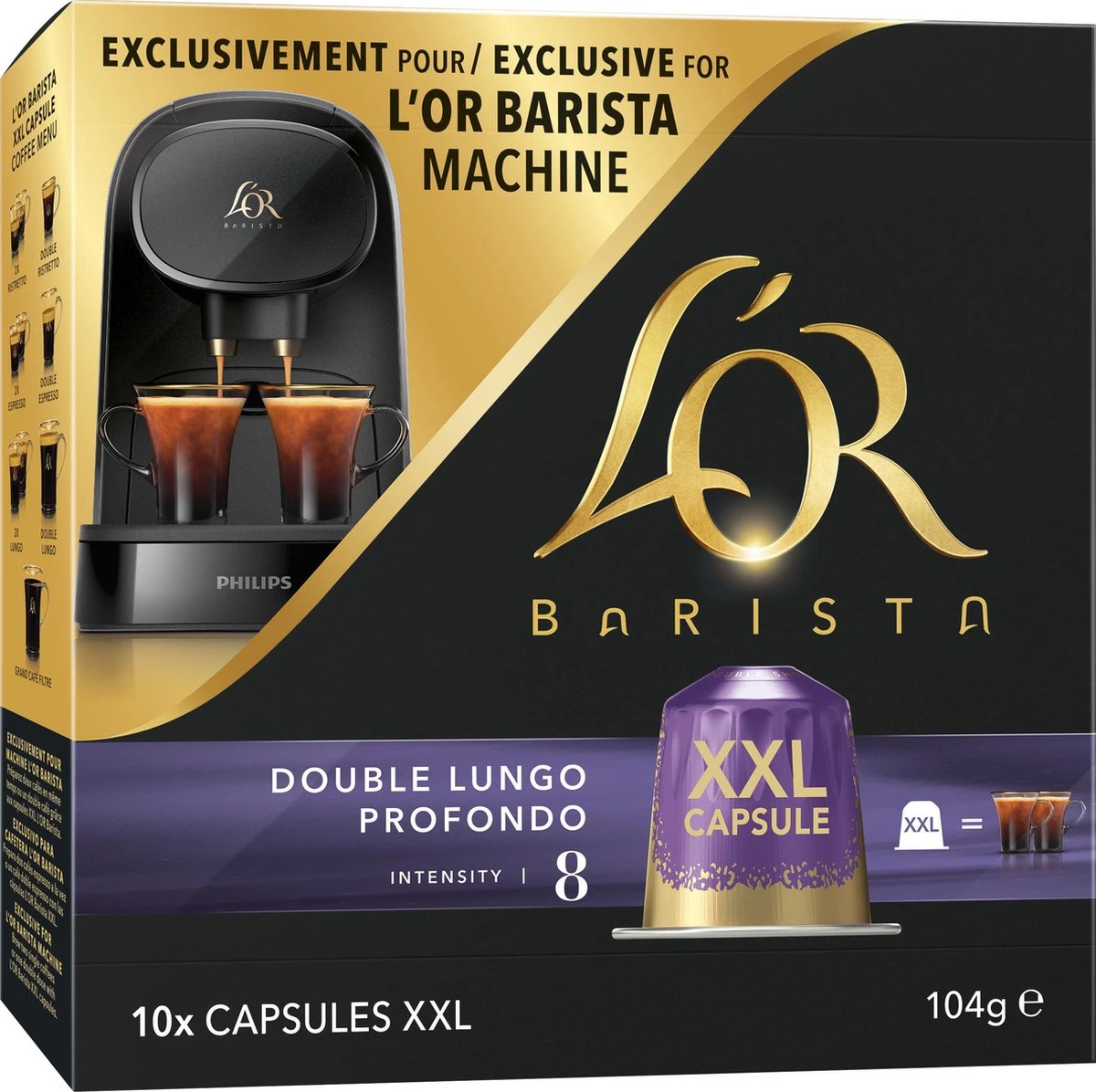 L'OR BARISTA XXL Lungo Profondo (8) - 5 X 10 Koffiecups - Afbeelding 12