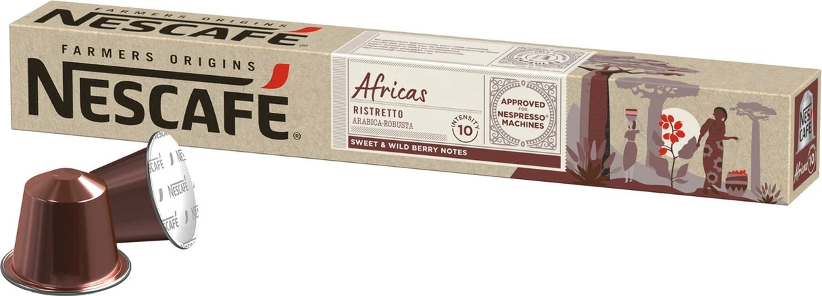 Nescafé Farmers Origins Africas Ristretto Capsules - 120 Koffiecups - Afbeelding 2