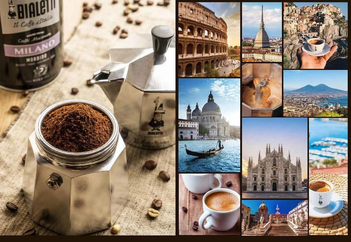 Bialetti Perfetto Moka Gemalen Koffie Proefpakket - 4 X 250 Gram - Classico, Intenso, Delicato En Nocciola - Afbeelding 3