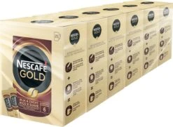 Nescafé Gold Oploskoffie - 6 Doosjes à 25 Zakjes