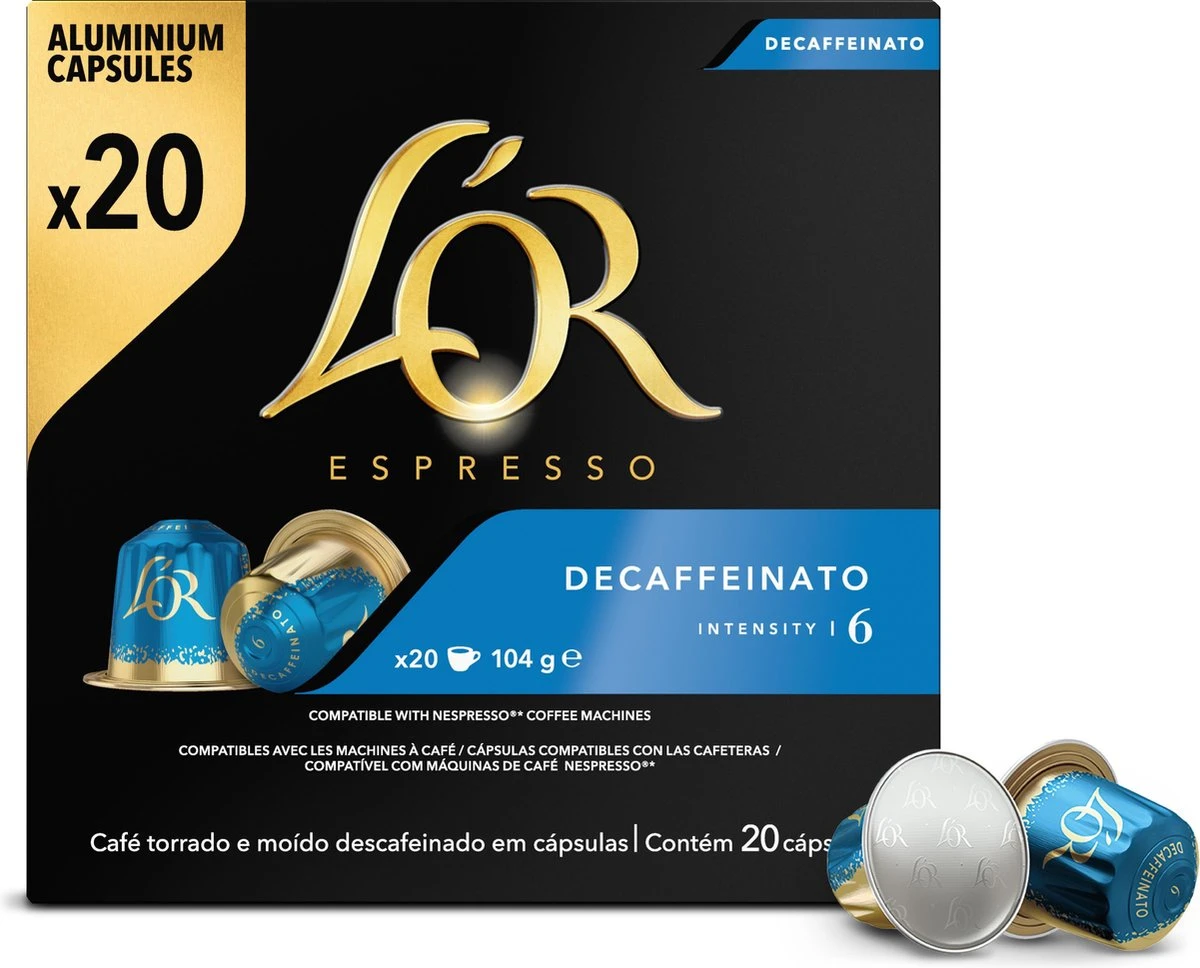 L'OR Espresso Decaffeinato (6) - 10 X 20 Koffiecups - Afbeelding 4