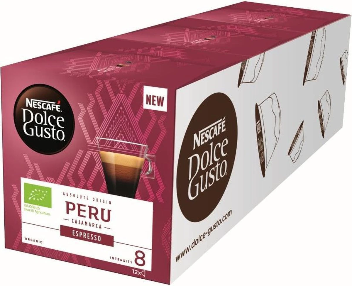 Nescafé Dolce Gusto Espresso Peru Capsules - 36 Koffiecups - GB-ORG-05 - Afbeelding 3