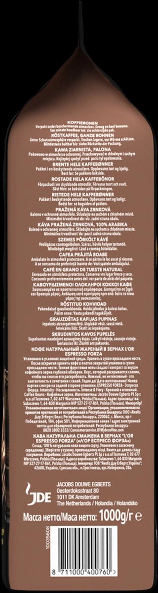 L'OR Forza Koffiebonen (9) - 4x 1000 Gram - Afbeelding 3