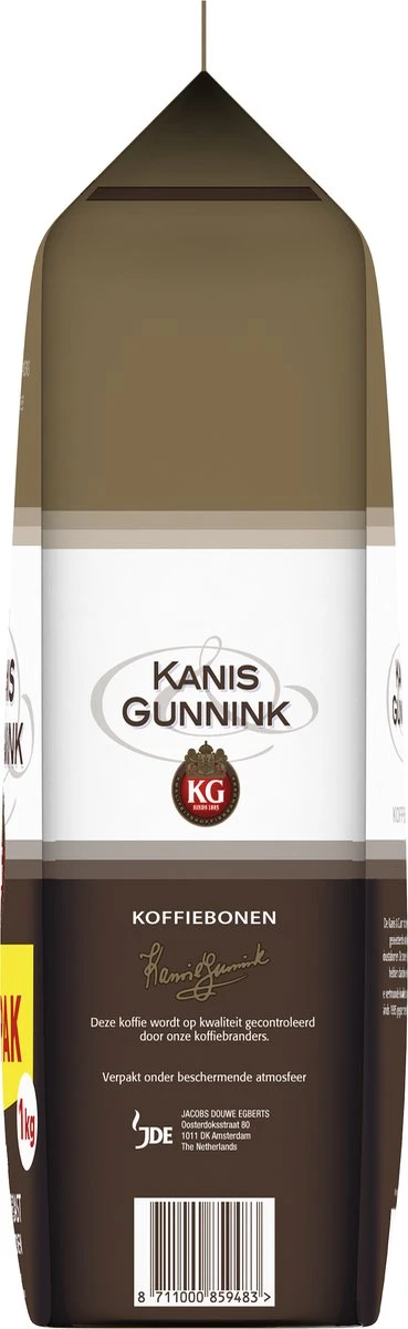 Kanis & Gunnink Medium Roast Koffiebonen - 4 X 1000 Gram - Voordeelverpakking - Afbeelding 4