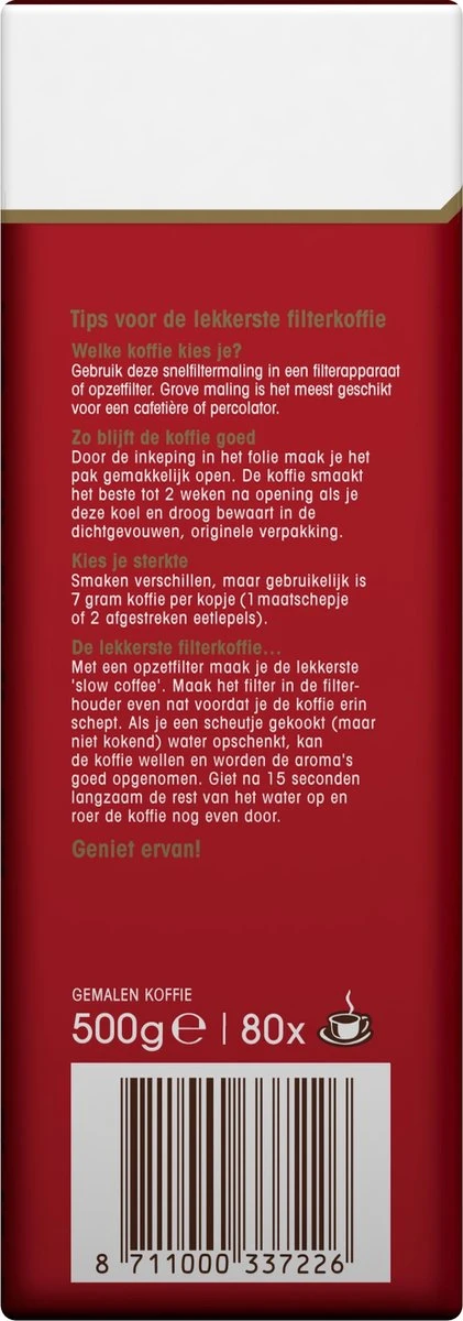 Douwe Egberts Aroma Rood Donker Filterkoffie - 6 X 500 Gram - Afbeelding 4