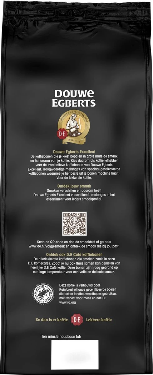 Douwe Egberts Excellent Gold Koffiebonen - 5/9 Intensiteit - 4 X 1kg - Afbeelding 3