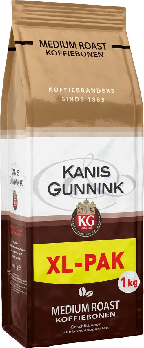 Kanis & Gunnink Medium Roast Koffiebonen - 4 X 1000 Gram - Voordeelverpakking - Afbeelding 5