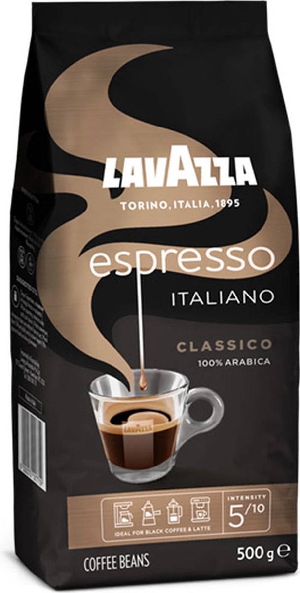 Lavazza Espresso Italiano Classico Koffiebonen - 500 Gram X4 - Afbeelding 6