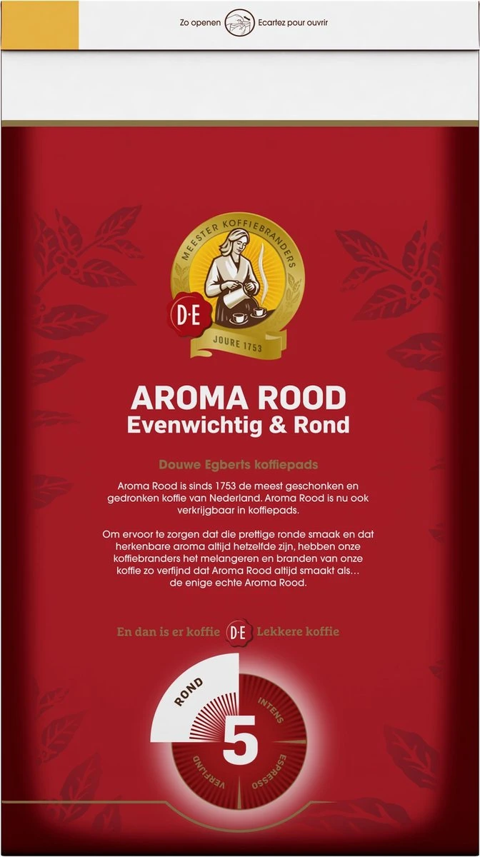 Douwe Egberts Aroma Rood Koffiepads - 4 X 54 Pads - Afbeelding 3