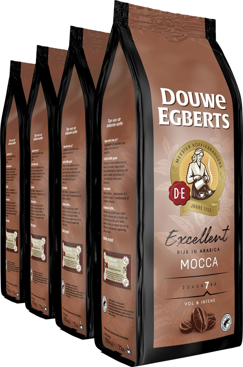 Douwe Egberts Mocca Koffiebonen - 4 X 500 Gram - Afbeelding 2