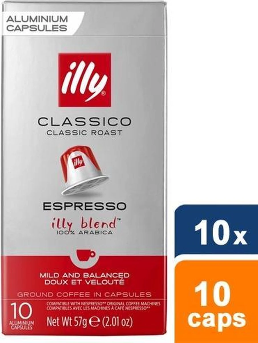 Illy Espresso Classico Koffiecups - Intensiteit 5/9 - 10 X 10 Capsules - Afbeelding 2