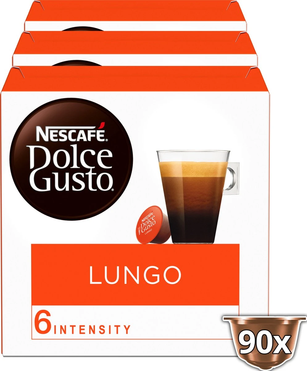 Nescafé Dolce Gusto Lungo Capsules - 90 Koffiecups - Afbeelding 2